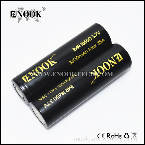 2017 Newest Enook 18650 3600mah Battery